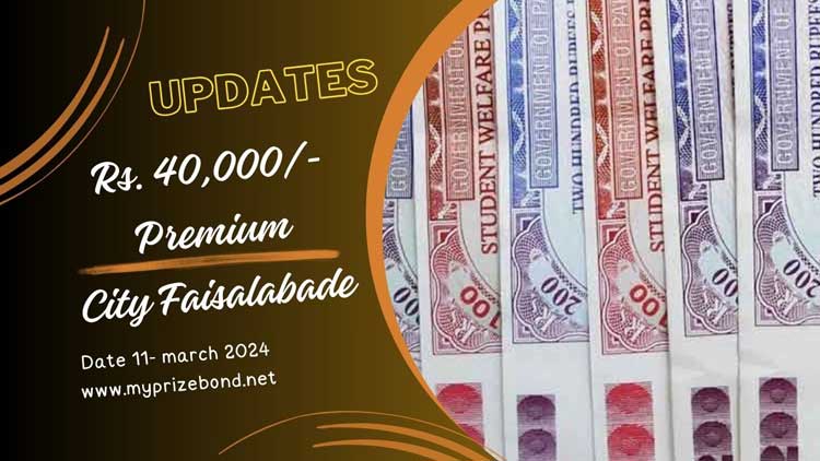 Rs. 40,000/- Premium Prize Bond